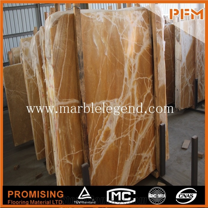 Best-Selling Natural Transparent Yellow Honey Onyx Slab and Tile/Factory Price/ Backlit Composite Glass Panel