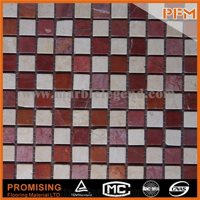 Brown Mirror Glass Stone Mosaic Tile for Room Interior Design