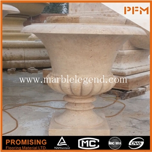 Carved Marble Garden Flower Pot in Stock,Marble Flowerpot, Flower Carved Marble Flower Pots