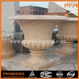 Carved Marble Garden Flower Pot in Stock,Marble Flowerpot, Flower Carved Marble Flower Pots