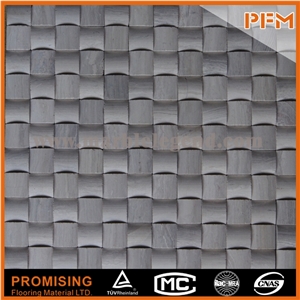 China Grey Marble Mosaic for Wall / High Quality Stone Mosaic Tile