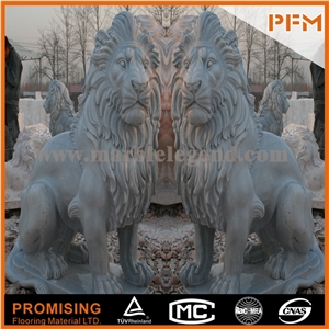 China Hunan White Animal Marble Sculptured Statue, Western & European Customized Figure Human & Animal, Hand Carving for Outdoor & Garden
