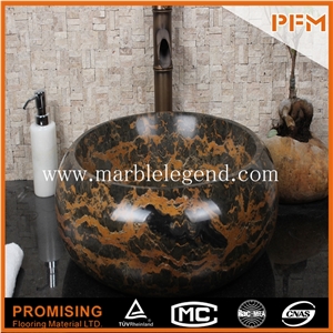 China Yellow Onyx Sink Basin Marble Stone Wash Basin,High Quality Marble Wash Basin for Bathroom