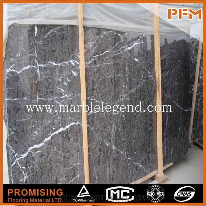 Chinese Champagne/ Hang Grey with Whtie Line Marble /Straight Cutting/Slabs & Tiles