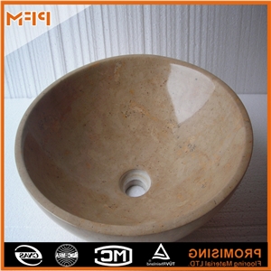 Classic Stone Marble Beige Home Wash Basin,Fashionable Washing Basin, Stone Sink, Stone Basin
