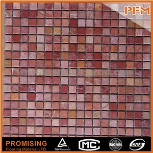 Crackle Glass Mix Stone Mosaic Wall Tiles Panels,Manufacture Low Price Glass and Stone Mosaic Wall Tile Design