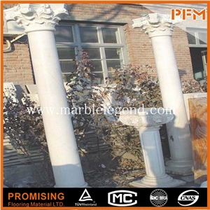 Custom Design Graved Decorative Marble Columns