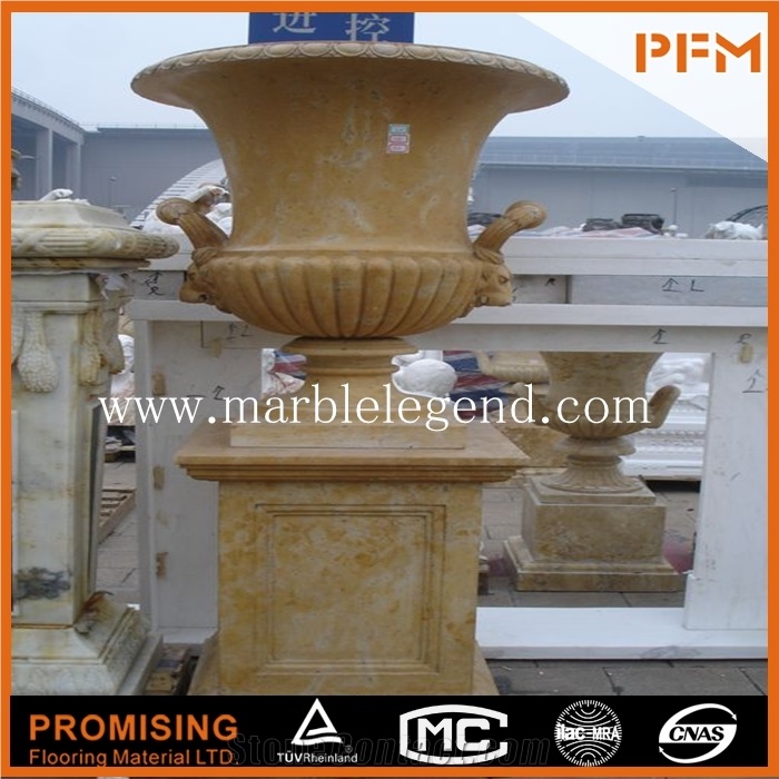 Decoration Marble Pot for Flowers,Wholesale Flower Pot Made in China