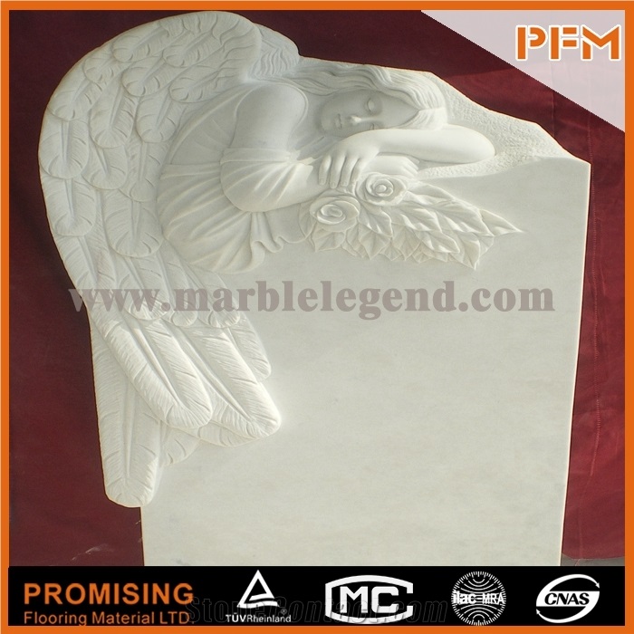 Decorative Life Size White Marble Garden Sleeping Lady Angel Statue