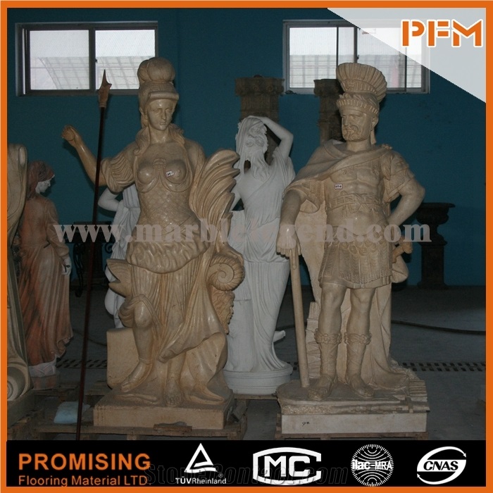 Decorative Marble Lady and Children Statue Sculpture for Sale