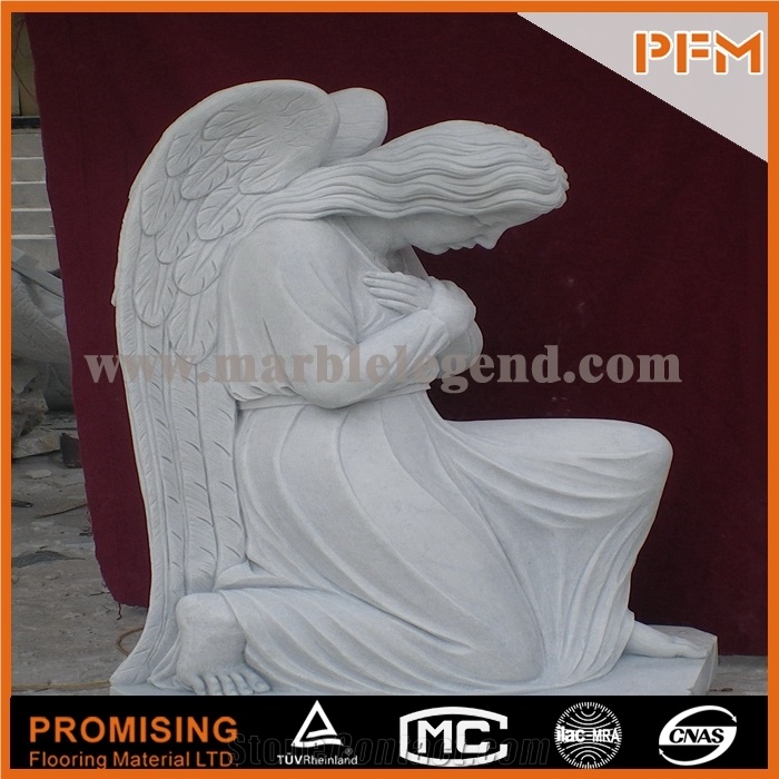 Famous White Marble Angel Statue for Garden