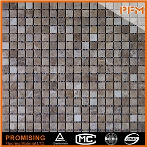Glass Stone Mosaic,23*48mm 2015 Factory Price Natural Travertine Kitchen and Bathroom and Hotel Tiles Stone Mosaic