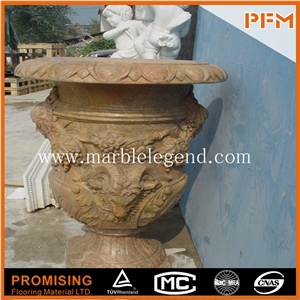 Glazed Marble Flower Pot,Carved Marble Flower Pot