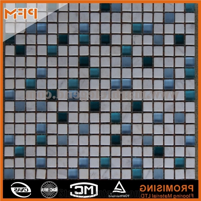 Golden Select Glass and Stone Mosaic Wall Tiles,Basket Wave Stone