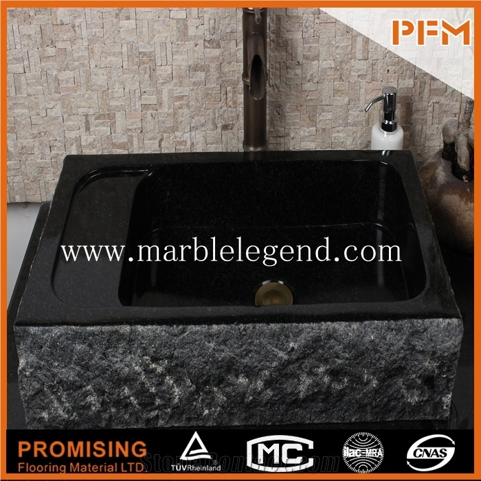 Guangzhou Manufacturer Handmade Stone Basin Marble Washing