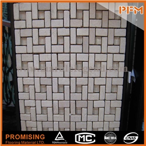 High Quality Stained Glass and Stone Mosai2323mm Beautiful Cheap Square Glass and Stone Mosaic Tile for Kitchen Decorationc Wall Tile