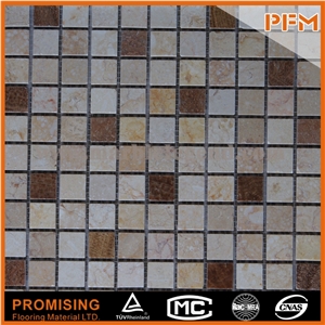High Quality Strip Crystal Mosaic,Bordcolor and Materials Mix Glass and Stone Mosaicr Tiles,Glass and Stone Mosaic