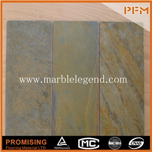 Honed Finished China Brown Yellow Rust Slate Slabs & Tiles, Wall Covering, Stair, Skirting, Cladding, Cut-To-Size for Floor Covering, Interior Decoration, Wholesaler