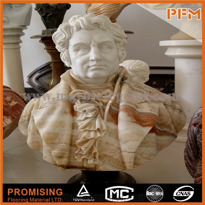 Honey Onyx /Bust Sculptured Statue /Western/European Customized Figure Human/ Hand Carving