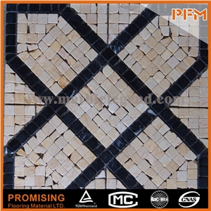 Hot Sale China Grey Travertine Mosaic 298x298mm Building Materials