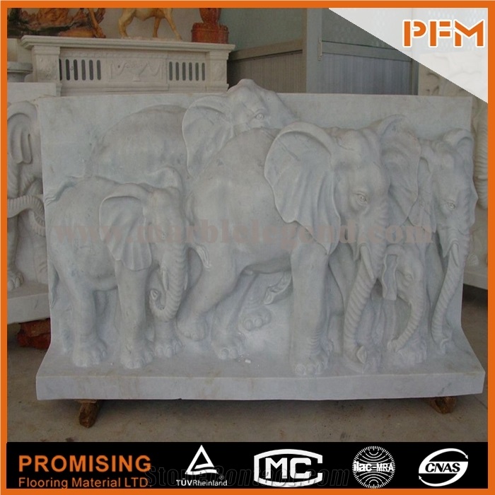 Hunan White Marble Animal Sculptured Statue, Western & European Customized Figure Human & Animal, Hand Carving for Outdoor & Garden