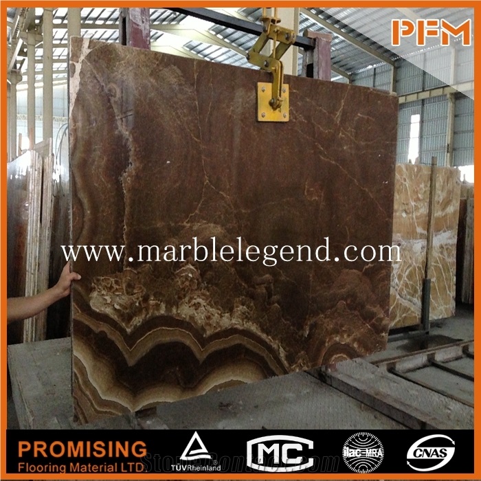 Iran Classical Brown Onyx/ Book Match Slabs & Tiles /Wall Covering/Stair/Skirting/Cladding Cut-To-Size for Floor Covering,Interior Decoration,Wholesaler