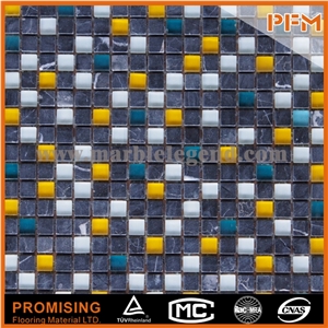 Iran Design Natural Color Travertine Stone Mosaic Antiquity Surface Glass and Stone Mosaic