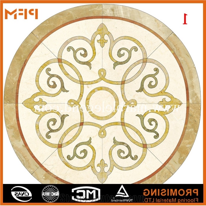 Lack and White Marble Inlay Flooring Design,Italian Marble Flooring Design, Dark Emperador/Golden Year/Rosso Verona/Crema Marfil/Honey Onyx/Onyx Green/India Green Marble Medallion
