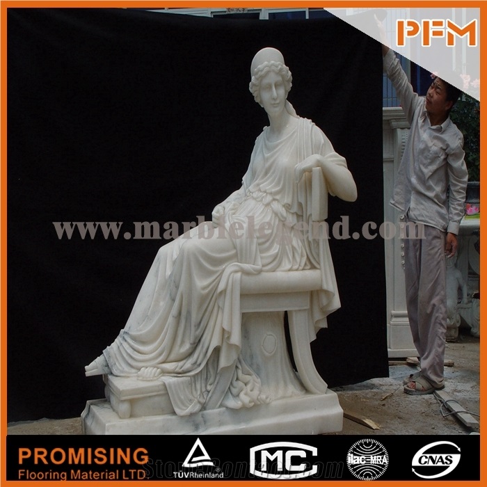LifeSize Human Body Hunan White Marble Sculpture from China