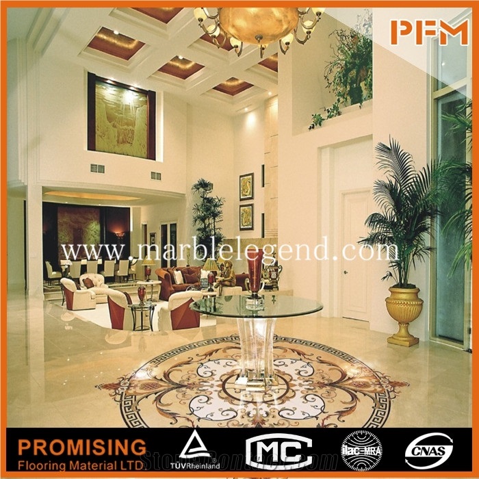 Luxury Building Material Marble Inlay Italian Marble Flooring Design,Nice White Marble Inlay Flooring Design