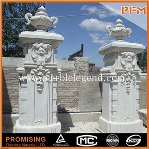Manufactory Decorative Stone Column,Roman Pillar Stone Column,Natural Stone Column