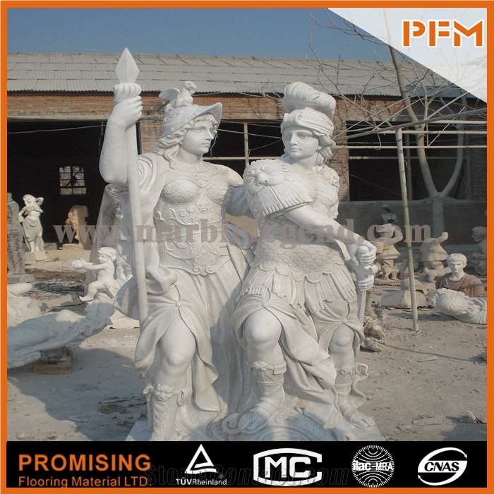 Marble Ancient Roman Hunan White Marble Gods Statues