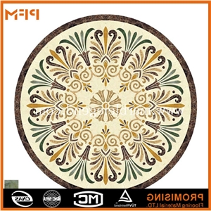 Marble Inlay Flooring Design,Cheap and Favorable Marble Inlay Flooring Design, Dark Emperador/Golden Year/Rosso Verona/Crema Marfil/Honey Onyx/Onyx Green/India Green Marble Medallion
