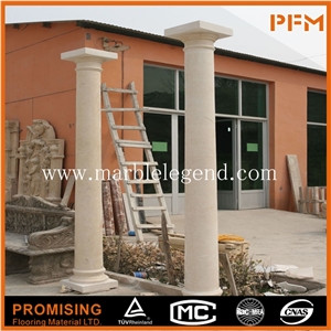 Marble Round Column,Decorative Marble Pillar,Natural Stone Column,Marble Column