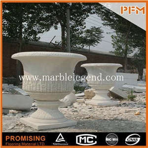 Marble Stone Planters Stone Flower Planter,Big Outdoor Marble Flower Pots