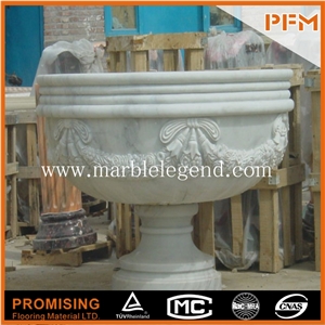 Marble Vase Decorate with Christmas,Marble Flower Pot