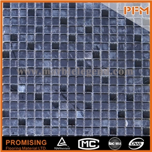 Mixed Brown Color Decorative Pattern Glass and Stone Mosaic,Mosaic Glass, Glass Stone Mosaic