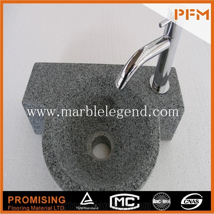 Natural Indoor Granite Stone Pedestal Sink,Marble Sink for Kitchen,Kitchen Sink,Bathroom Sink,
