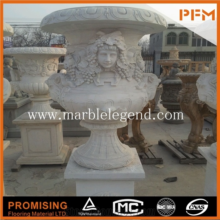 Natural Stone Carving Granite & Marble Flower Pots,Flowerpot Wholesale for Garden