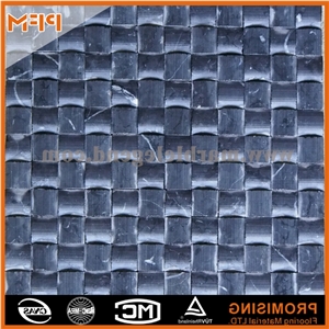 Natural Stone China Marquina Marble Mosaic Tiles with Cheap Price,Modern Stone Mosaic Tile for External Wall