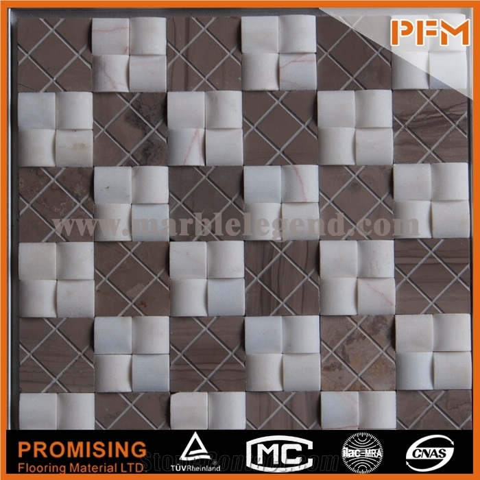 New Design Of Marble Look Stone Mosaic, Popular Natural Stone Mosaic Patterns