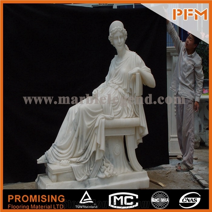 New Design Vivid Human Marble Stone Statue,Hunan White Marble Sculpture