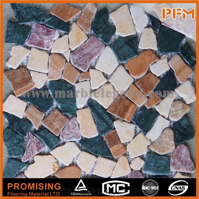 New Style Cheap Multicolor Mixed Glass Mosaic Flower Patterns Stone Mosaic Designs