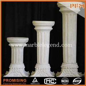 Outdoor White Marble Columns for Sale