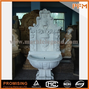 Pfm Hand Carved Cheap Marble Wall Fountains