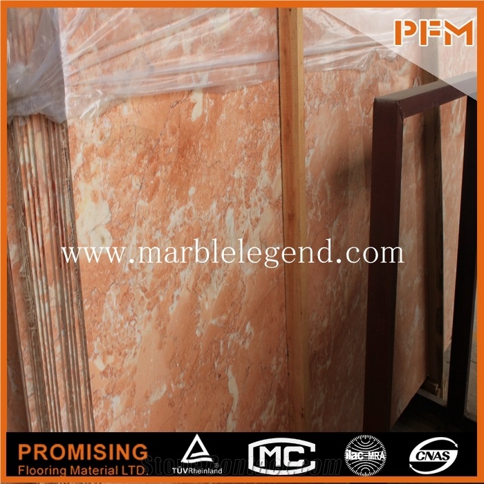 Philippines Tea Rose Marble Slabs & Tiles /Orange Red/Wall Covering/Stair/Skirting/Cladding/Cut-To-Size for Floor Covering/Interior Decoration