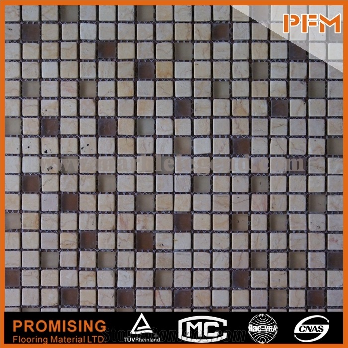 Popular New Fashion Style Interior Glass Mixed Stone Mosaichigh Quality Crystal Glass Mosaic Tile