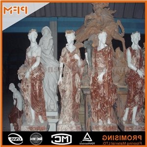 Red Jasper Marble Sculptured Statue /Western/European Customized Figure Human/Animal/ Hand Carving/For Outdoor/Garden