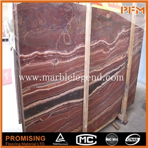 Red Onyx Slabs for Interior and Exterior Decoration
