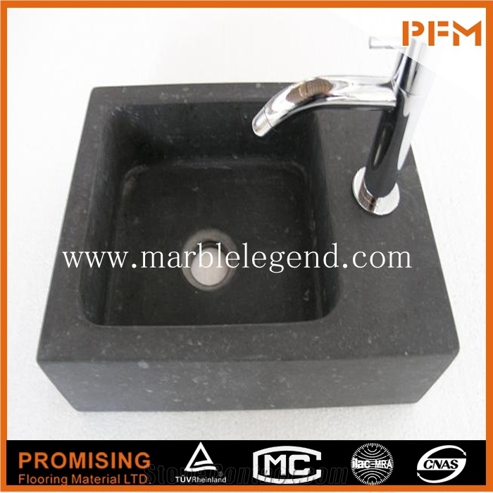 Round Shape Chinese Monglia Black Natural Stone Kitchen/Bathroom Sink/Bowl/Basin, Mongolia Black Basalt Sinks & Basins